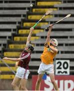 23 July 2016; Ronan Murphy of Galway in action against Ed McQuillan of Antrim during the Electric Ireland GAA Hurling All-Ireland Minor Championship, Quarter-Final, game between Antrim and Galway at Kingspan Breffni Park in Co Cavan. Photo by Oliver McVeigh/Sportsfile