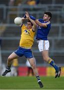 23 July 2016; David Murray of Roscommon in action against Cian O'Dea of Clare during the GAA Football All-Ireland Senior Championship, Round 4A, game between Clare and Roscommon at Pearse Stadium un Salthill, Galway. Photo by Brendan Moran/Sportsfile