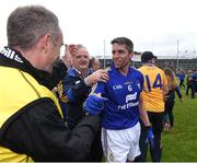 23 July 2016; Gordon Kelly of Clare celebrating with selector David O'Brien, left, after victory in the GAA Football All-Ireland Senior Championship, Round 4A, game between Clare and Roscommon at Pearse Stadium in Salthill, Galway. Photo by Brendan Moran/Sportsfile
