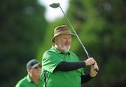 12 September 2010;  Paul Canavan from John McBrides / Chicago watches his drive from the 17th tee box during the FBD All-Ireland GAA Golf Challenge 2010 Final. Faithlegg House Hotel & Golf Club, Faithlegg, Co. Waterford. Picture credit: Diarmuid Greene / SPORTSFILE