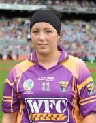 12 September 2010; Wexford captain Una Lacey. Gala All-Ireland Senior Camogie Championship Final, Galway v Wexford, Croke Park, Dublin. Picture credit: Oliver McVeigh / SPORTSFILE