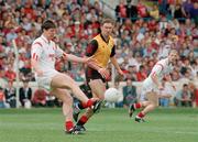 14 August 1994; Shea Fahy, Cork, in action against Conor Deegan, Down. Bank of Ireland Football Championship Semi-Final, Down v Cork, Croke Park, Dublin. Picture credit: David Maher / SPORTSFILE