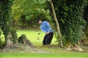 15 September 2010; Damien Glynn, Galway Golf Club, Co. Galway, chips on to the 15th green during the Bulmers Barton Shield Semi-Final. Bulmers Cups and Shields Finals 2010, Castlebar Golf Club, Co. Mayo. Picture credit: Ray McManus / SPORTSFILE