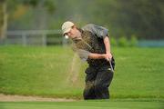15 September 2010; David Prendergast, Naas Golf Club, Co. Kildare, plays from a green side bunker at the 15th hole during the Bulmers Junior Cup Semi-Final. Bulmers Cups and Shields Finals 2010, Castlebar Golf Club, Co. Mayo. Picture credit: Ray McManus / SPORTSFILE
