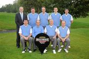15 September 2010; The Galway Golf Club, Co. Galway, team of back row, left to right, Tom Nolan, Eddie McCormac, Michael Henley, Damien Glynn front row, left to right, Damien Coyne, Brian O’Beirn (Club Captain), Diarmuid Caulfield (Team Captain), Joe Lyons who were defeated by Headfort Golf Club, Co. Meath in the Bulmers Barton Shield Semi-Final. Bulmers Cups and Shields Finals 2010, Castlebar Golf Club, Co. Mayo. Picture credit: Ray McManus / SPORTSFILE