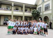16 September 2010; Republic of Ireland players on a visit to St. Joseph's Convent ahead of their side's FIFA U-17 Women’s World Cup Quarter-Final, against Japan, tomorrow. Republic of Ireland at the FIFA U-17 Women’s World Cup - Thursday 16th September, St. Joseph's Convent, Port of Spain, Trinidad, Trinidad & Tobago. Picture credit: Stephen McCarthy / SPORTSFILE