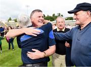 23 July 2016; Tipperary manager Liam Kearns celebrates with supporters after the final whistle of the GAA Football All-Ireland Senior Championship, Round 4A, game at Kingspan Breffni Park in Co Cavan. Photo by Oliver McVeigh/Sportsfile