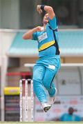 23 July 2016; Zouks all rounder Shane Watson bowls during Match 22 of the Hero Caribbean Premier League St Lucia Zouks v Barbados Tridents at the Daren Sammy Cricket Stadium in Gros Islet, St Lucia. Photo by Ashley Allen/Sportsfile