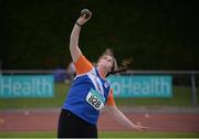 23 July 2016; Ciara Murphy McHugh of Claremorris AC of Mayo competing in the Girls U15 Shot Put event during Day 2 of the GloHealth National Juvenile Track & Field Championships at Tullamore Harriers Stadium in Tullamore, Co Offaly. Photo by Piaras Ó Mídheach/Sportsfile