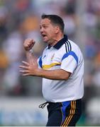 24 July 2016; Clare manager Davy Fitzgerald reacts during the GAA Hurling All-Ireland Senior Championship quarter final match between Clare and Galway at Semple Stadium in Thurles, Co Tipperary. Photo by Stephen McCarthy/Sportsfile