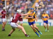 24 July 2016; Shane O'Donnell of Clare in action against John Hanbury of Galway during the GAA Hurling All-Ireland Senior Championship quarter final match between Clare and Galway at Semple Stadium in Thurles, Co Tipperary. Photo by Stephen McCarthy/Sportsfile