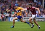24 July 2016; Shane O'Donnell of Clare in action against Aidan Harte of Galway during the GAA Hurling All-Ireland Senior Championship quarter final match between Clare and Galway at Semple Stadium in Thurles, Co Tipperary. Photo by Stephen McCarthy/Sportsfile