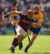 24 July 2016; Conor Whelan of Galway in action against Cian Dillon of Clare during the GAA Hurling All-Ireland Senior Championship quarter final match between Clare and Galway at Semple Stadium in Thurles, Co Tipperary. Photo by Ray McManus/Sportsfile
