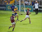24 July 2016; Joe Canning of Galway scores his side's second goal during the GAA Hurling All-Ireland Senior Championship quarter final match between Clare and Galway at Semple Stadium in Thurles, Co Tipperary. Photo by Daire Brennan/Sportsfile