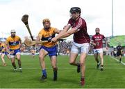 24 July 2016; Joseph Cooney of Galway in action against Cian Dillon of Clare during the GAA Hurling All-Ireland Senior Championship quarter final match between Clare and Galway at Semple Stadium in Thurles, Co Tipperary. Photo by Stephen McCarthy/Sportsfile