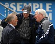 24 July 2016; The Kilkenny kitman Rackard Cody, left, the Tipperary kitman John 'Hotpoint' Hayes, and the Galway Kitman Tex Callaghan, right, in conversation before the GAA Hurling All-Ireland Senior Championship quarter final match between Wexford and Waterford at Semple Stadium in Thurles, Co Tipperary. Photo by Ray McManus/Sportsfile