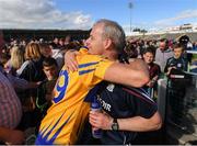 24 July 2016; Galway manager Míchéal Donoghue with Daithí Burke following the GAA Hurling All-Ireland Senior Championship quarter final match between Clare and Galway at Semple Stadium in Thurles, Co Tipperary. Photo by Stephen McCarthy/Sportsfile