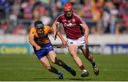 24 July 2016; Joe Canning of Galway in action against David McInereny of Clare during the GAA Hurling All-Ireland Senior Championship quarter final match between Clare and Galway at Semple Stadium in Thurles, Co Tipperary. Photo by Stephen McCarthy/Sportsfile