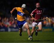 24 July 2016; Patrick O'Connor of Clare in action against Cathal Mannion of Galway during the GAA Hurling All-Ireland Senior Championship quarter final match between Clare and Galway at Semple Stadium in Thurles, Co Tipperary. Photo by Stephen McCarthy/Sportsfile