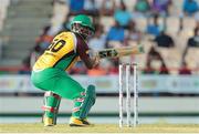 24 July 2016; Dwayne Smith en route to a half century  during Match 23 of the Hero Caribbean Premier League match between St Lucia Zouks and Guyana Amazon Warriors at the Daren Sammy Cricket Stadium in Gros Islet, St Lucia. Photo by Ashley Allen/Sportsfile