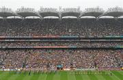 5 September 2010; The Tipperary and Kilkenny teams walk behind the Artane Band in the pre-match parade. GAA Hurling All-Ireland Senior Championship Final, Kilkenny v Tipperary, Croke Park, Dublin. Picture credit: Brendan Moran / SPORTSFILE