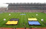 5 September 2010; The Tipperary team run out onto the pitch before the game. GAA Hurling All-Ireland Senior Championship Final, Kilkenny v Tipperary, Croke Park, Dublin. Picture credit: Brendan Moran / SPORTSFILE