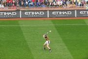 5 September 2010; Henry Shefflin, Kilkenny, takes a free. GAA Hurling All-Ireland Senior Championship Final, Kilkenny v Tipperary, Croke Park, Dublin. Picture credit: Brendan Moran / SPORTSFILE