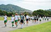 16 September 2010; Republic of Ireland players during on a walk at Queen's Park Savannah ahead of their side's FIFA U-17 Women’s World Cup Quarter-Final, against Japan, tomorrow. Republic of Ireland at the FIFA U-17 Women’s World Cup - Thursday 16th September, Queen's Park Savannah, Port of Spain, Trinidad, Trinidad & Tobago. Picture credit: Stephen McCarthy / SPORTSFILE