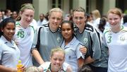 16 September 2010; Republic of Ireland players, from left, Jessica Gleeson, Grace Moloney, Denise O'Sullivan, front, Amanda Budden and Aileen Gilroy during a visit to St. Joseph's Convent ahead of their side's FIFA U-17 Women’s World Cup Quarter-Final, against Japan, tomorrow. Republic of Ireland at the FIFA U-17 Women’s World Cup - Thursday 16th September, St. Joseph's Convent, Port of Spain, Trinidad, Trinidad & Tobago. Picture credit: Stephen McCarthy / SPORTSFILE