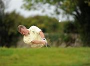 17 September 2010; Eddie Power, Kilkenny Golf Club, Co. Kilkenny, plays from a fairway bunker, on the 4th, during the Bulmers Senior Cup Semi-Final. Bulmers Cups and Shields Finals 2010, Castlebar Golf Club, Co. Mayo. Picture credit: Ray McManus / SPORTSFILE