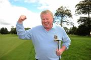 17 September 2010; Eddie Grant celebrates sinking a 12 foot putt on the last, the 16th, while helping the Curragh Golf Club, Co. Kildare, win the Bulmers Pierce Purcell Shield Final. Bulmers Cups and Shields Finals 2010, Castlebar Golf Club, Co. Mayo. Picture credit: Ray McManus / SPORTSFILE