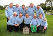 17 September 2010; Winners of the Bulmers Pierce Purcell Cup, the Curragh Golf Club, Co. Kildare, team of back row, left to right, Paul Hensey, Paul Hogan, Pat OSullivan, Eddie Trent, Brendan Daly, front row, left to right, Derek Kelly, Derek Farrell, Brian Daly, Jimmy Murphy, Tommy Tobin. Bulmers Cups and Shields Finals 2010, Castlebar Golf Club, Co. Mayo. Picture credit: Ray McManus / SPORTSFILE