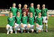 17 September 2010; The Republic of Ireland team, back row, from left, Jessica Gleeson, Megan Campbell, Grace Moloney, Jennifer Byrne, Aileen Gilroy, Ciara O'Brien, front row, from left, Denise O'Sullivan, Siobhan Killeen, Dora Gorman, Ciara Grant and Stacie Donnelly. FIFA U-17 Women’s World Cup Quarter-Final, Republic of Ireland v Japan, Larry Gomes Stadium, Arima, Trinidad, Trinidad & Tobago. Picture credit: Stephen McCarthy / SPORTSFILE
