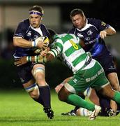 18 September 2010; Sean O'Brien, Leinster, is tackled by Manoa Vosawai, Benetton Treviso. Celtic League, Benetton Treviso v Leinster, Stadio Di Mongio, Treviso, Italy. Picture credit: Daniele Resini / SPORTSFILE