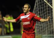 18 September 2010; Alan Keane, Sligo Rovers, celebrates after scoring his side's first goal. FAI Ford Cup Quarter-Final, Sligo Rovers v Monaghan United, The Showgrounds, Sligo. Picture credit: Oliver McVeigh / SPORTSFILE