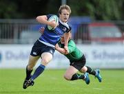 19 September 2010; Mark Corballis, Leinster, is tackled by Jack O'Connell, Connacht, U19 Interprovincial, Leinster v Connacht, Donnybrook Stadium, Donnybrook, Dublin. Picture credit: Matt Browne / SPORTSFILE