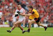 19 September 2010; Paul Kerrigan, Cork, in action against Damian Rafferty, Down. GAA Football All-Ireland Senior Championship Final, Down v Cork, Croke Park, Dublin. Picture credit: Ray McManus / SPORTSFILE