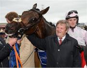 25 July 2016; Trainer Joseph Murphy and jockey Barry Browne celebrate with Swamp Fox after winning the Connacht Hotel (Q.R.) Handicap at the Galway Races in Ballybrit, Co Galway. Photo by Cody Glenn/Sportsfile