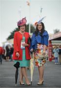 26 July 2016; Dolores Coffey, left, and her daughter Kristine Coffey, from Athenry, Co Galway, at the Galway Races in Ballybrit, Co Galway. Photo by Cody Glenn/Sportsfile
