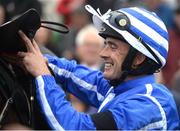26 July 2016; Ruby Walsh after winning the COLM Quinn BMW Novice Hurdle on Penhill at the Galway Races in Ballybrit, Co Galway. Photo by Cody Glenn/Sportsfile