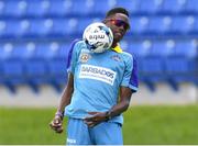 26 July 2016; Shemar Springer of Barbados Tridents during team practice at Central Broward Stadium, Lauderhill, Florida, United States of America. Photo by Randy Brooks/Sportsfile