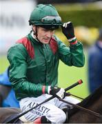 26 July 2016; Jockey Pat Smullen enters the winner's enclosure on Sikandarabad after the Caulfield Industrail European Breeders Fund Maiden at the Galway Races in Ballybrit, Co Galway. Photo by Cody Glenn/Sportsfile