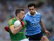 26 June 2016; Mickey Newman of Meath in action against Cian O'Sullivan of Dublin during the Leinster GAA Football Senior Championship Semi-Final match between Dublin and Meath at Croke Park in Dublin. Photo by Oliver McVeigh/Sportsfile