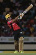 26 July 2016;  Trinbago Knight Riders Umar Akmal on the attack during the Hero Caribbean Premier League (CPL) Match 24 between St Lucia Zouks and Trinbago Knight Riders at the Daren Sammy Cricket Stadium in Gros Islet, St Lucia. Photo by Ashley Allen/Sportsfile