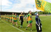 12 June 2016; The Donegal team during the parade in their Ulster GAA Football Senior Championship Quarter-Final match between Fermanagh and Donegal at MacCumhaill Park in Ballybofey, Co. Donegal. Photo by Oliver McVeigh/Sportsfile