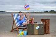 27 July 2016; Dublin senior footballer Philly McMahon was at Portmarnock beach today to promote AIG Insurance’s offer of a 10% discount when travel insurance is bought online. Go to www.aig.ie or call 1800 344 455 for a quote. Portmarnock Beach, Portmarnock, Co Dublin. Photo by Stephen McCarthy/Sportsfile