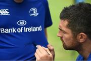 27 July 2016; Rob Kearney of Leinster signs autographs during the Bank of Ireland Leinster Rugby Summer Camp at Clondalkin RFC in Kingswood Cross, Dublin. Photo by Daire Brennan/Sportsfile