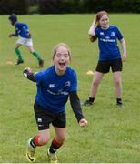 27 July 2016; Holly Bale, age 10, from Kildare Town, during the Bank of Ireland Leinster Rugby Summer Camp at Cill Dara RFC in Dunmurray West, Kildare. Photo by Piaras Ó Mídheach/Sportsfile