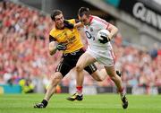 19 September 2010; Paul Kerrigan, Cork, in action against Kevin McKernan, Down. GAA Football All-Ireland Senior Championship Final, Down v Cork, Croke Park, Dublin. Photo by Sportsfile