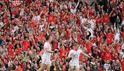 19 September 2010; Cork fans celebrate after Paul Kerrigan scored their side's 12th point during the GAA Football All-Ireland Senior Championship Final match between Down and Cork at Croke Park in Dublin. Photo by Sportsfile